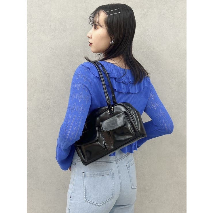 ペプラムフリルリボンカーデ | dazzlin | 詳細画像28 