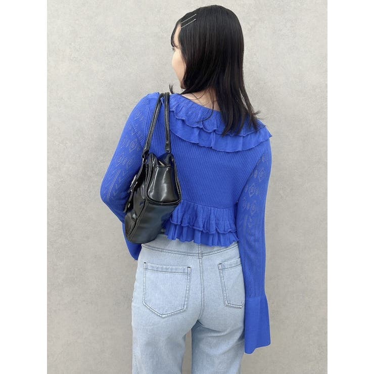 ペプラムフリルリボンカーデ | dazzlin | 詳細画像29 