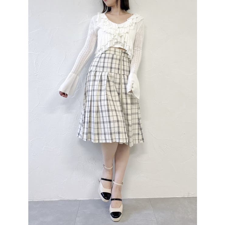 ペプラムフリルリボンカーデ | dazzlin | 詳細画像33 