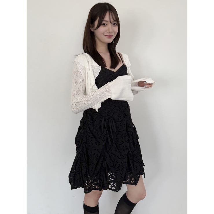 ペプラムフリルリボンカーデ | dazzlin | 詳細画像43 