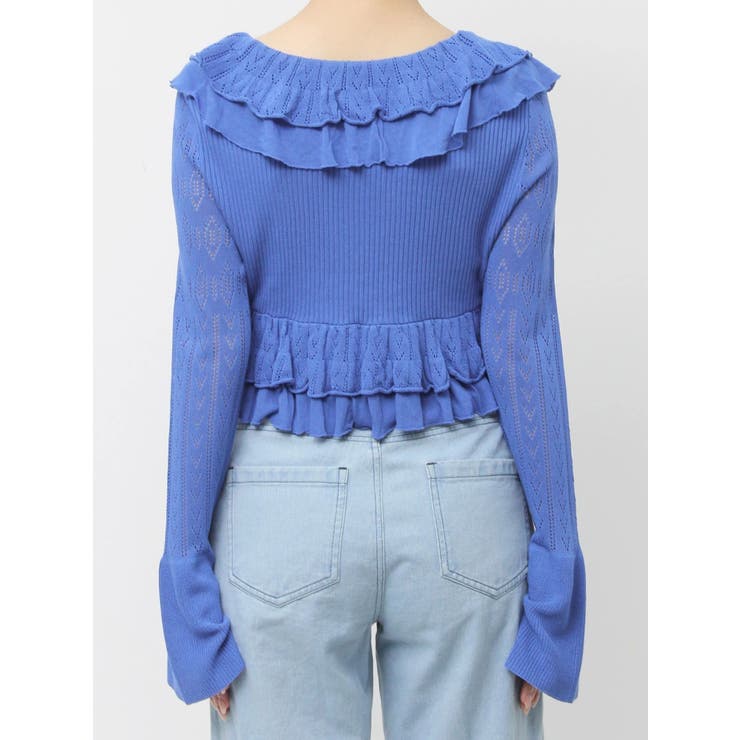 ペプラムフリルリボンカーデ | dazzlin | 詳細画像48 