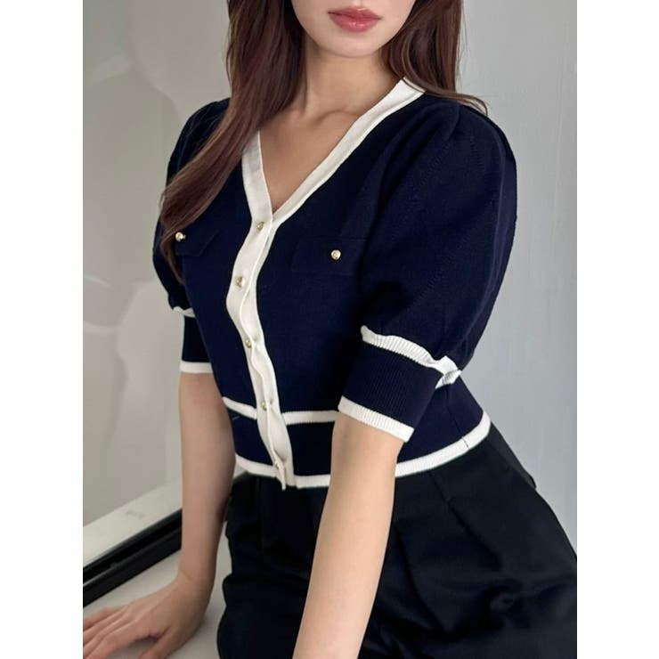 半袖マリンカーデトップス | dazzlin | 詳細画像16 