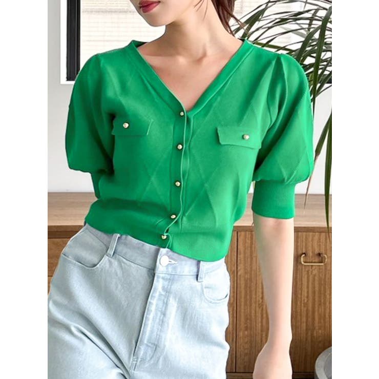 半袖マリンカーデトップス | dazzlin | 詳細画像21 