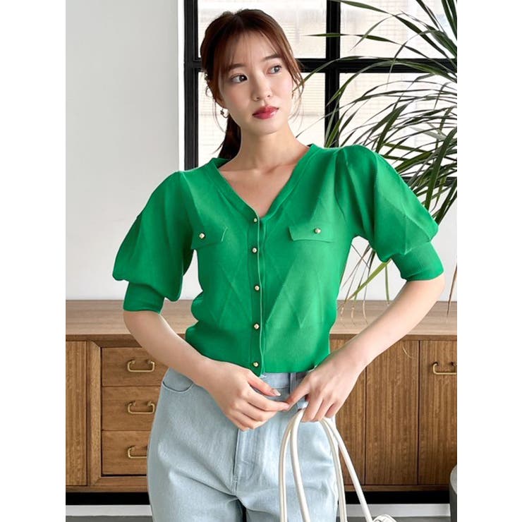 半袖マリンカーデトップス | dazzlin | 詳細画像22 