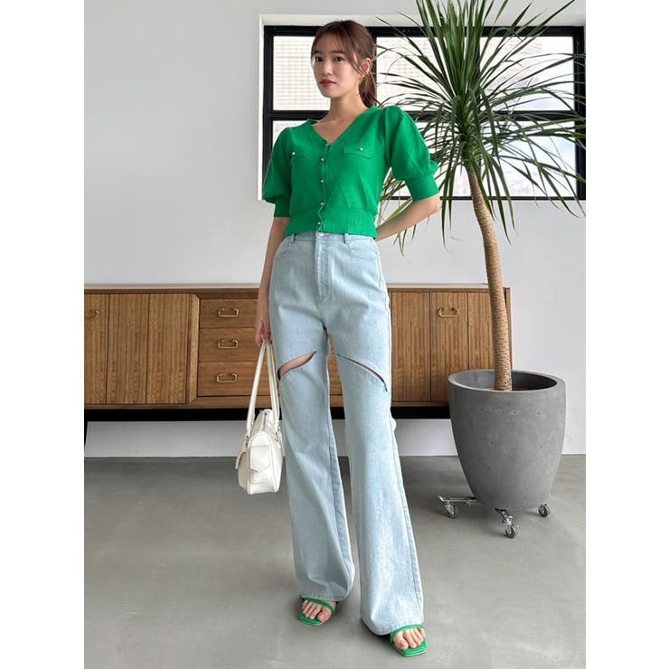 半袖マリンカーデトップス | dazzlin | 詳細画像24 