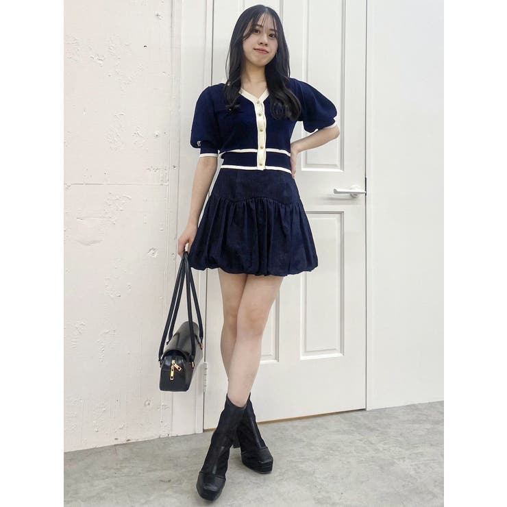 半袖マリンカーデトップス | dazzlin | 詳細画像5 