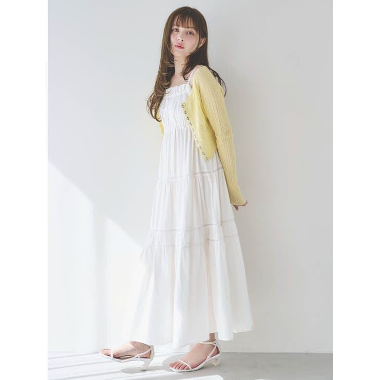 レースホックショートカーデ | dazzlin | 詳細画像4 