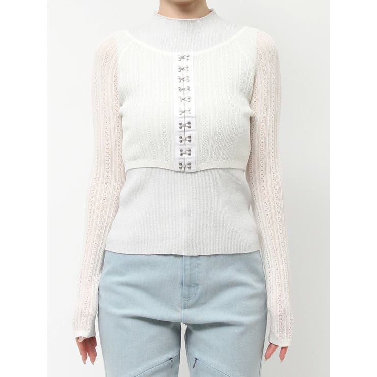 レースホックショートカーデ | dazzlin | 詳細画像41 