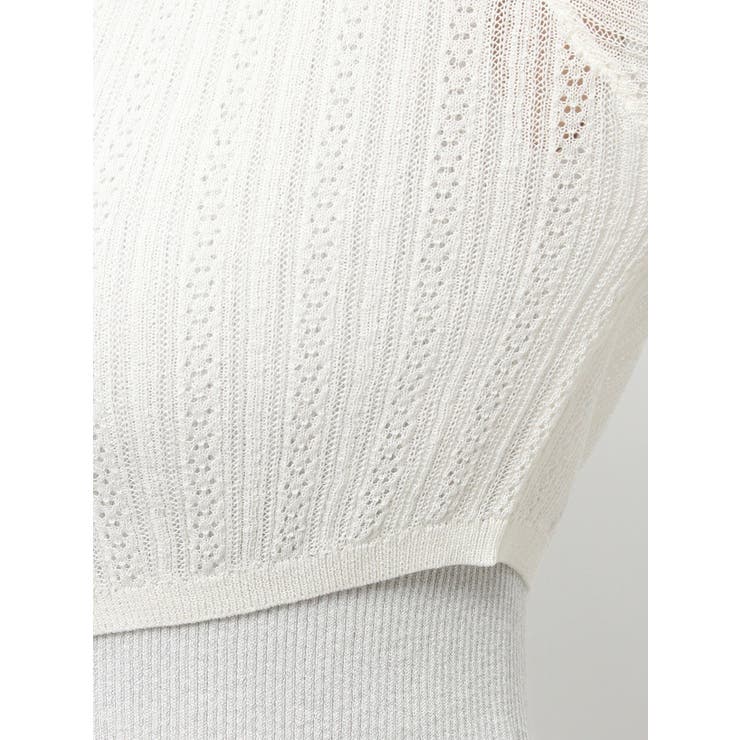 レースホックショートカーデ | dazzlin | 詳細画像46 