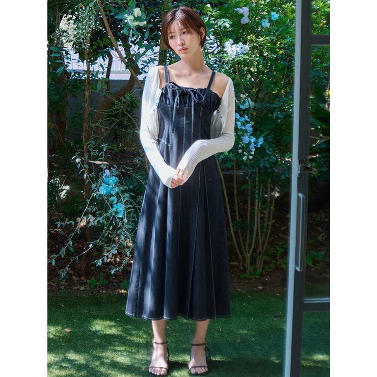 レースホックショートカーデ | dazzlin | 詳細画像7 