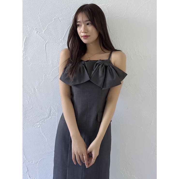 【タグ付き】 dazzlin リボンワンピース Amazon.co.jp: タグ付!dazzlin ダズリン バックリボンプリント