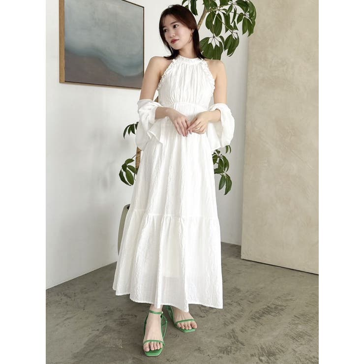 GO TO HOLLYWOOD 新品タグ付　フリル付きワンピ 01 31 Sons de mode ワンピース 2025春夏新作 シアーチェックシャツ