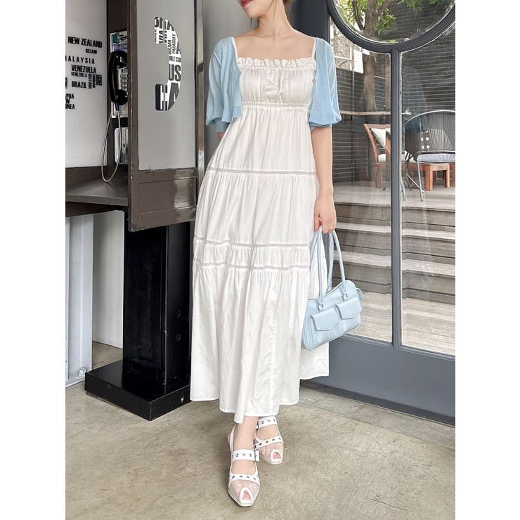 ダズリン ♡コート、ワンピース、スカート♡お値下げ中 サイドオープンコットンワンピース[品番：MKSW0064004]｜dazzlin