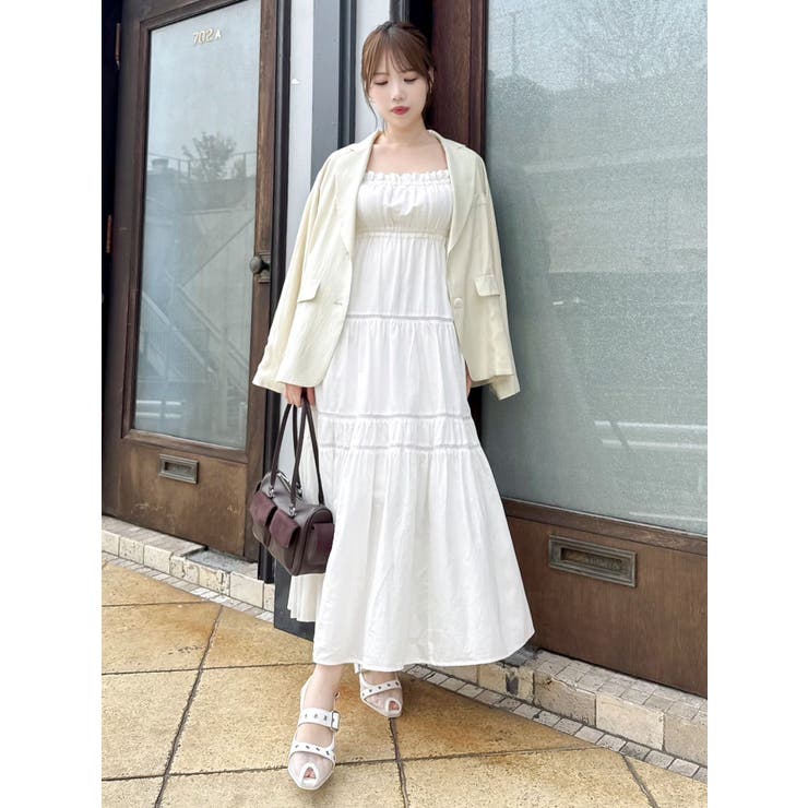 ダズリン ♡コート、ワンピース、スカート♡お値下げ中 サイドオープンコットンワンピース[品番：MKSW0064004]｜dazzlin