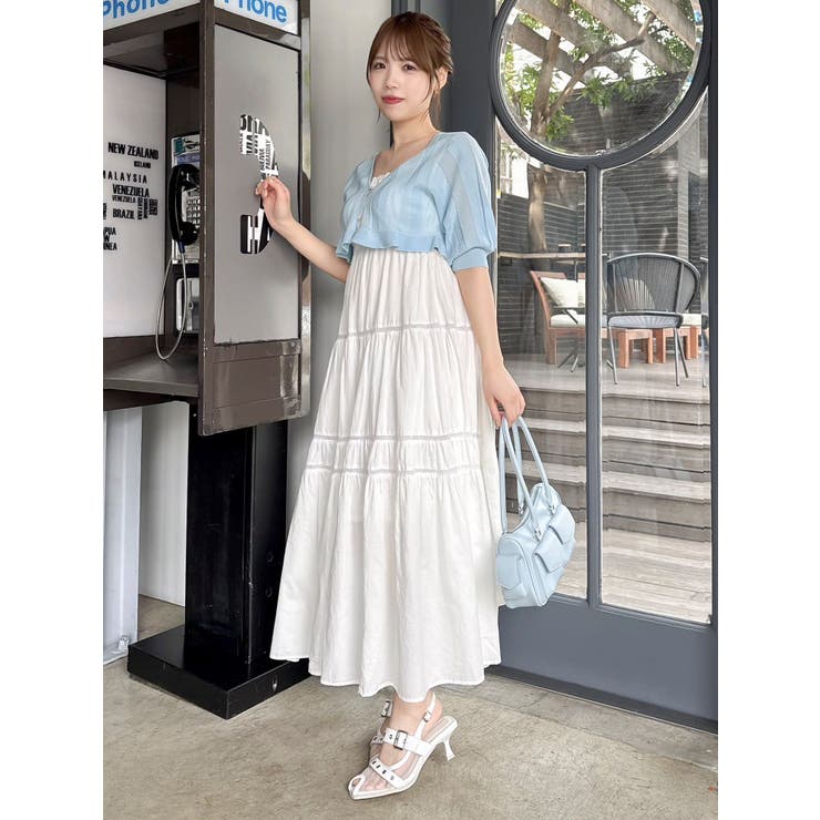 サイドオープンコットンワンピース | dazzlin | 詳細画像6 