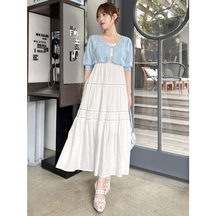 サイドオープンコットンワンピース | dazzlin | 詳細画像7 