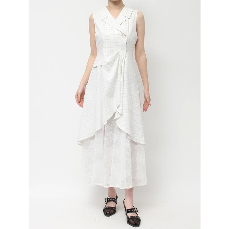【INSTANTFUNK】Sleeveless satin one-piece★送料・関税込 White Walker シングルストラップ・ワンピース 水着 FKS030L