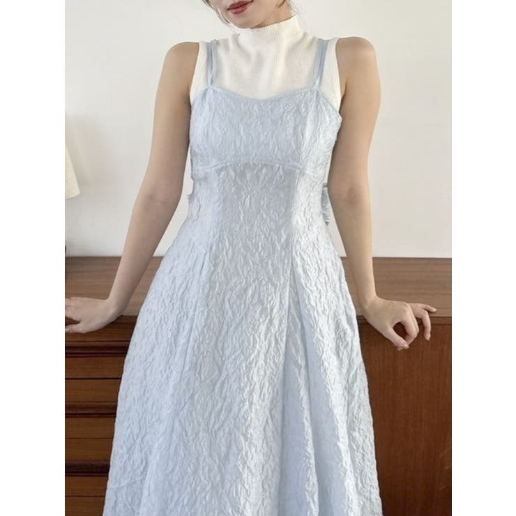 バックリボンジャカードキャミワンピース | dazzlin | 詳細画像10 