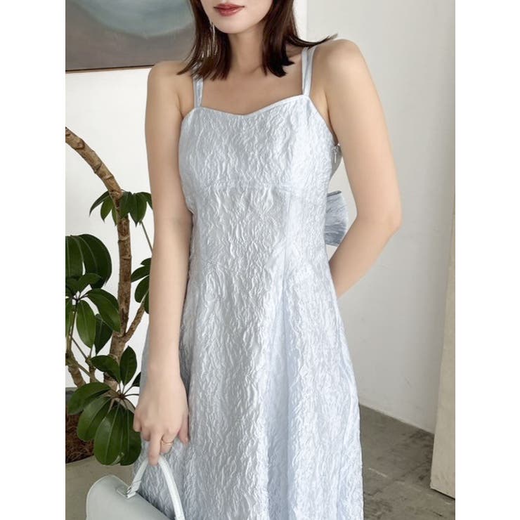 バックリボンジャカードキャミワンピース | dazzlin | 詳細画像17 