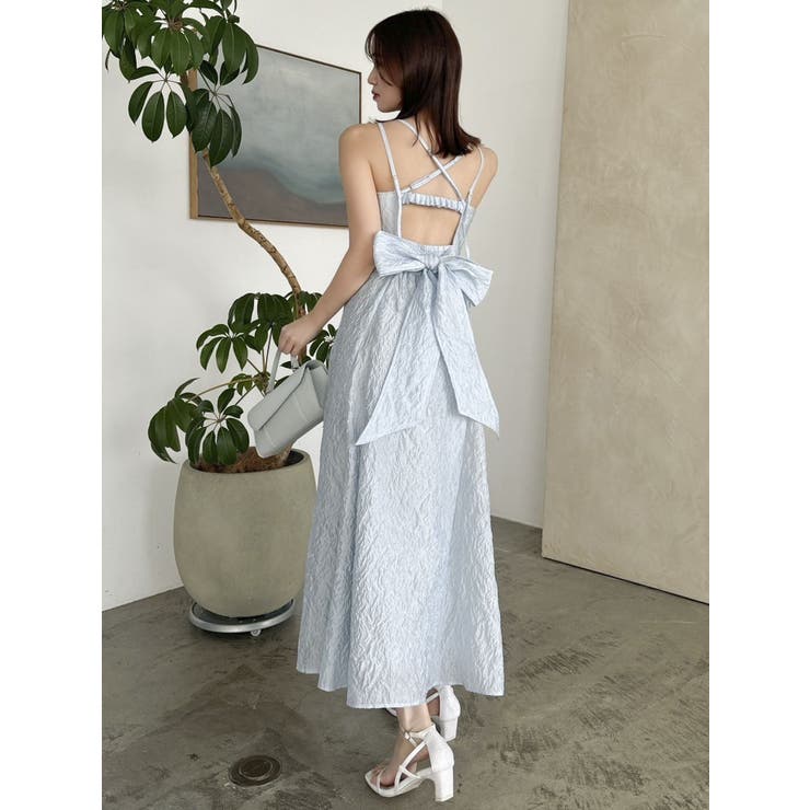 バックリボンジャカードキャミワンピース | dazzlin | 詳細画像19 