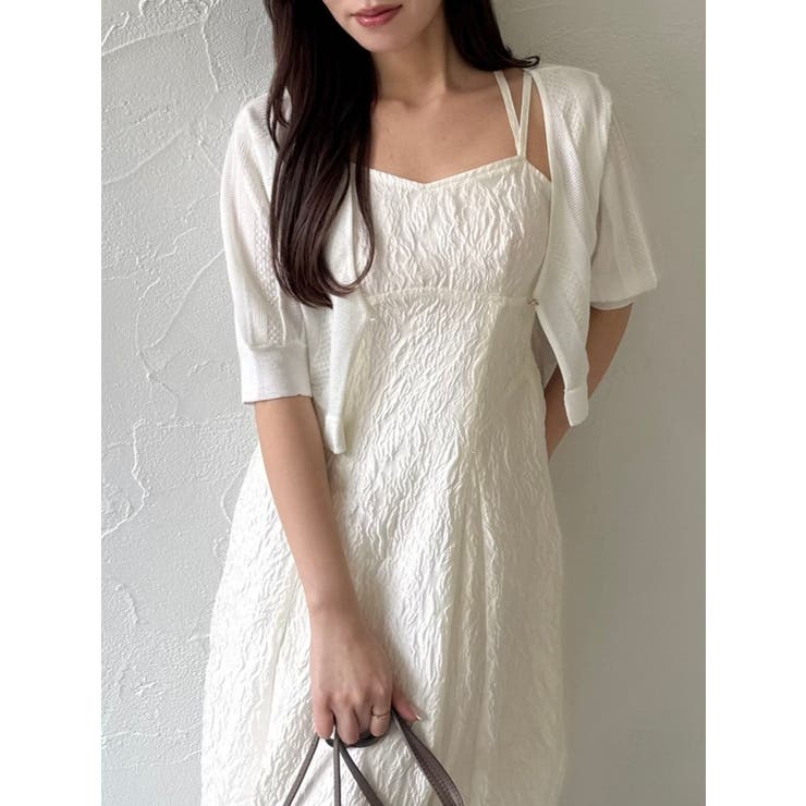 バックリボンジャカードキャミワンピース | dazzlin | 詳細画像26 