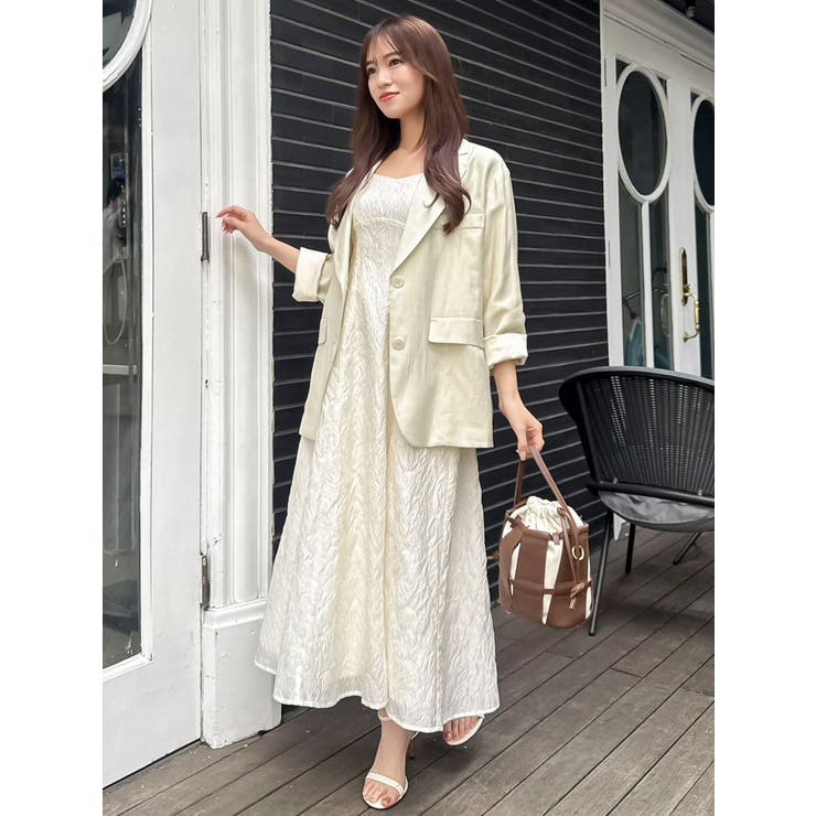 dazzlin バックリボンジャカードキャミワンピース バックリボンジャカードキャミワンピース[品番：MKSW0064226