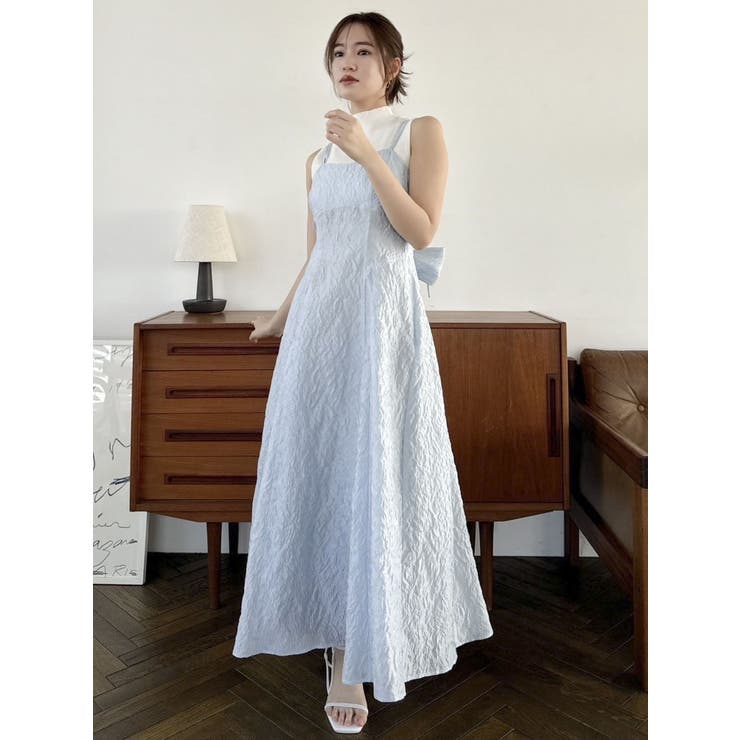 バックリボンジャカードキャミワンピース | dazzlin | 詳細画像9 