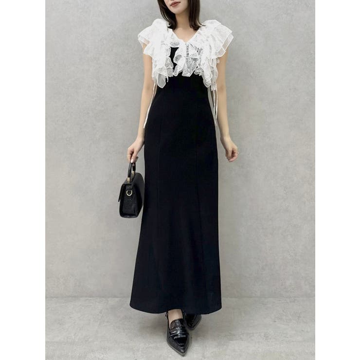dazzlin ラッフルリブワンピース ラッフルリブワンピース[品番：MKSW0064424]｜dazzlin（ダズリン