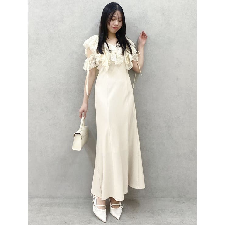dazzlin ラッフルリブワンピース ラッフルリブワンピース[品番：MKSW0064424]｜dazzlin（ダズリン