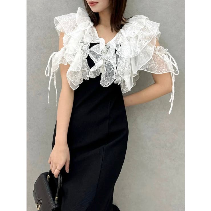 ラッフルリブワンピース | dazzlin | 詳細画像7 