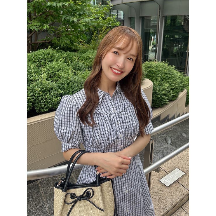 【POLO BCSコラボ/再生産】コルセットスウィッチングシャツワンピース | dazzlin | 詳細画像2