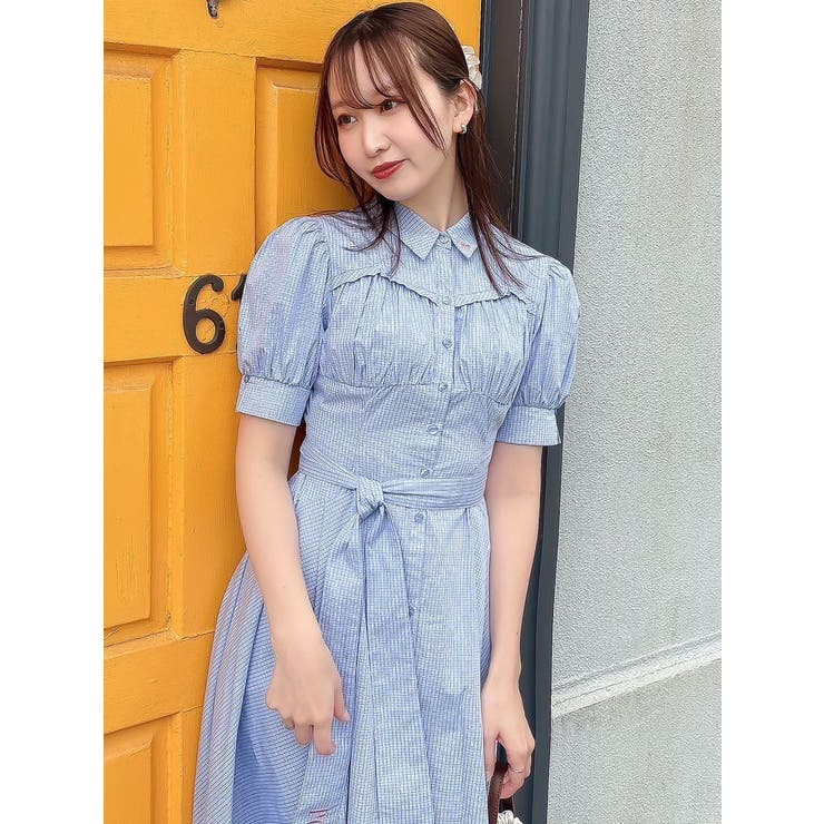 【POLO BCSコラボ/再生産】コルセットスウィッチングシャツワンピース | dazzlin | 詳細画像29