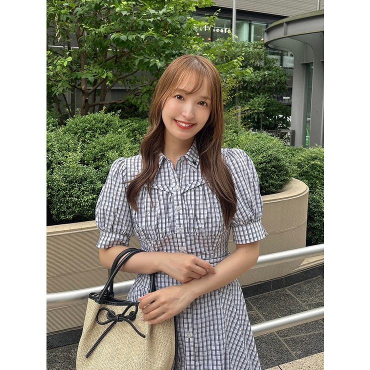 【POLO BCSコラボ/再生産】コルセットスウィッチングシャツワンピース | dazzlin | 詳細画像3