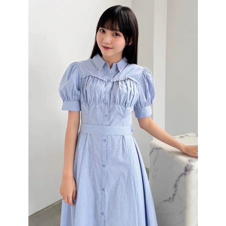 【POLO BCSコラボ/再生産】コルセットスウィッチングシャツワンピース | dazzlin | 詳細画像34