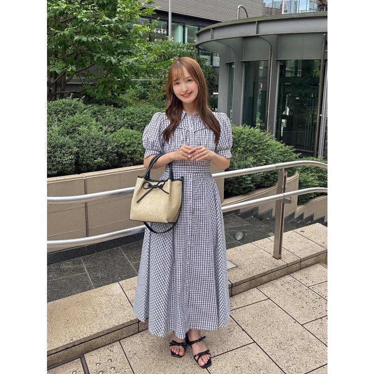 ダズリンdazzlin POLOBCS コルセットスウィッチングシャツワンピース POLOBCSコラボ】コルセットスウィッチングシャツワンピース