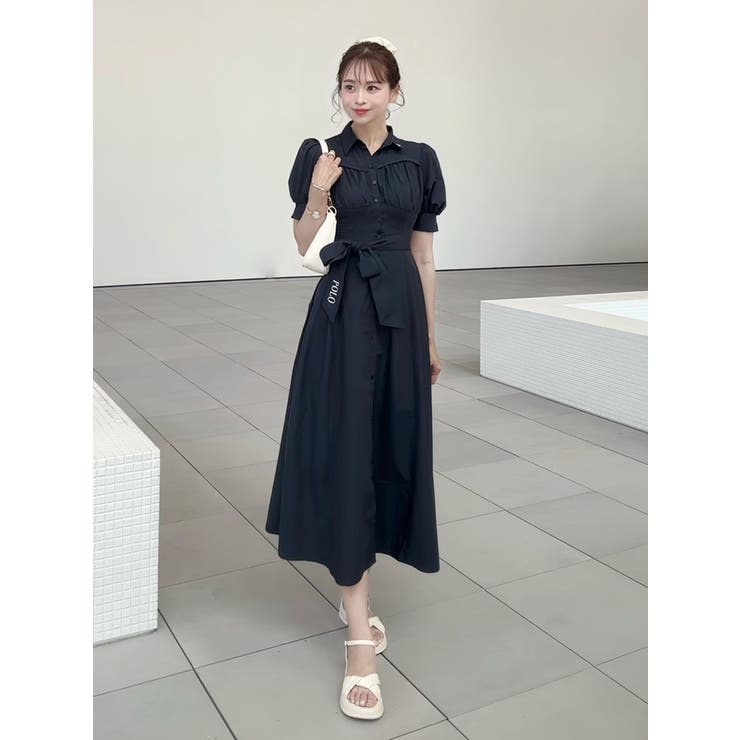 新品、未使用【POLOBCSコラボ】コルセットスウィッチングシャツワンピース セール】【POLOBCSコラボ】コルセットスウィッチングシャツ