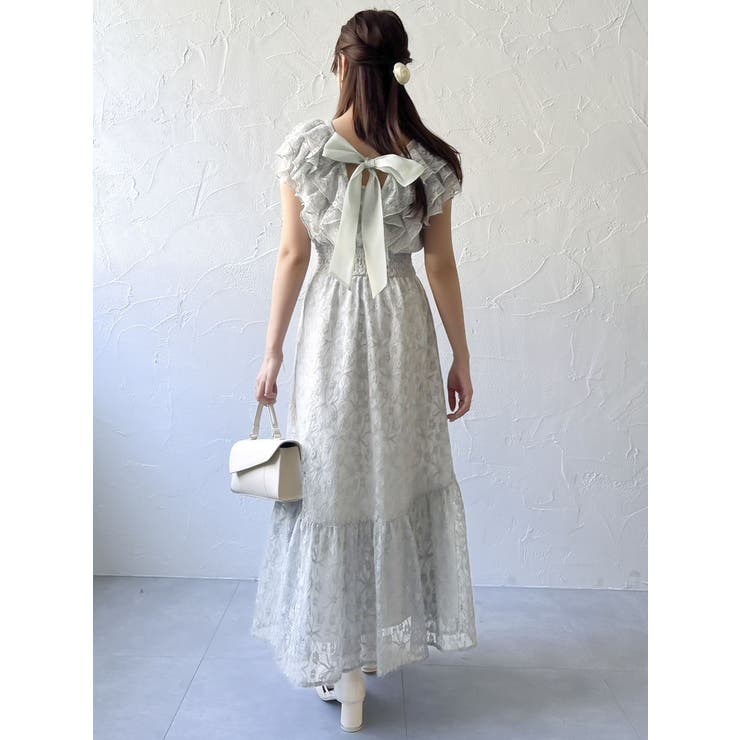 【WEB限定】バックリボンレースノースリワンピース | dazzlin | 詳細画像10 