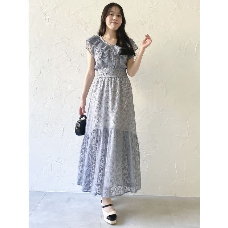 【WEB限定】バックリボンレースノースリワンピース | dazzlin | 詳細画像14 