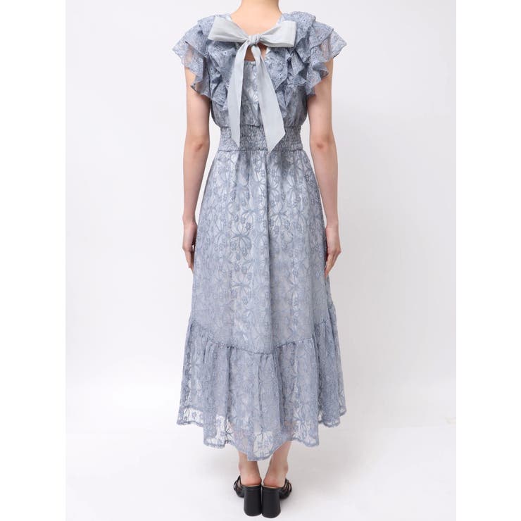【WEB限定】バックリボンレースノースリワンピース | dazzlin | 詳細画像35 