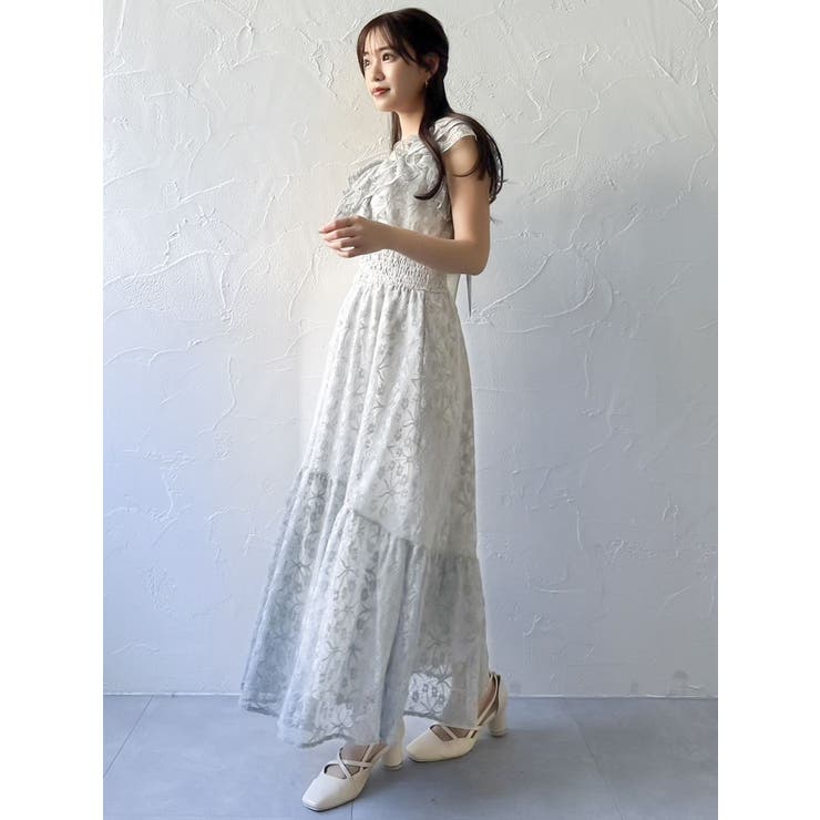 【WEB限定】バックリボンレースノースリワンピース | dazzlin | 詳細画像8 
