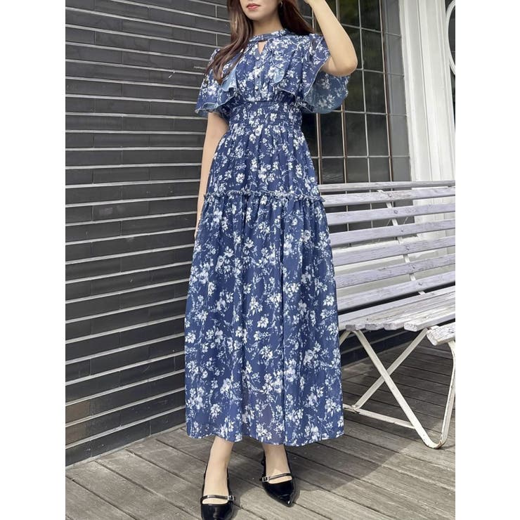 【復刻】Watercolorflowerワンピース | dazzlin | 詳細画像26 