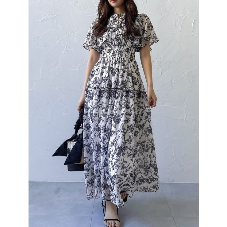 【復刻】Watercolorflowerワンピース | dazzlin | 詳細画像5 