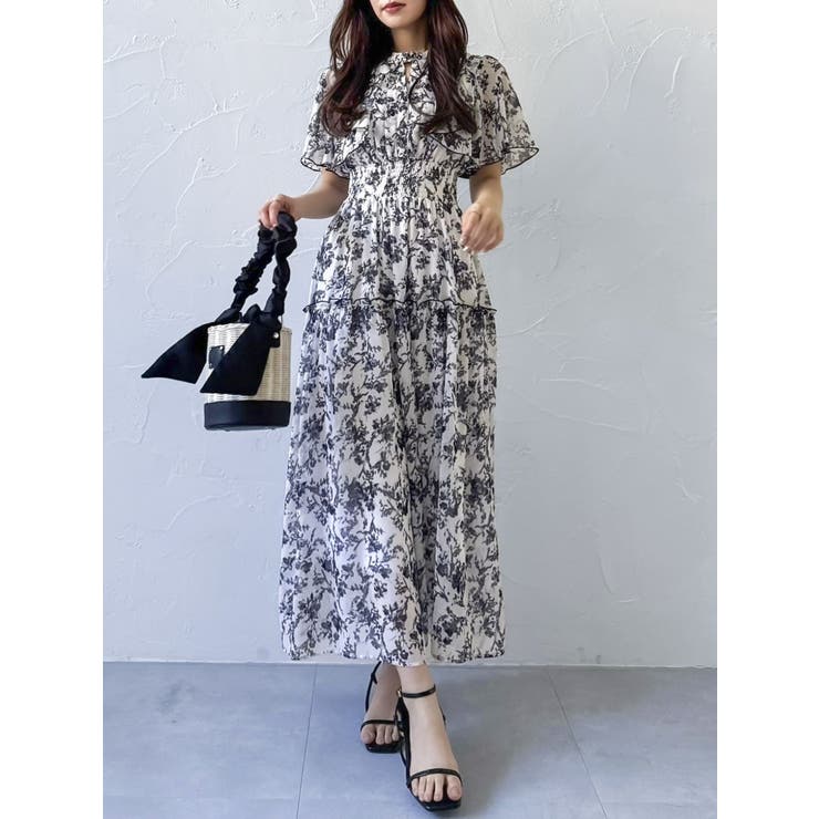 【復刻】Watercolorflowerワンピース | dazzlin | 詳細画像6 