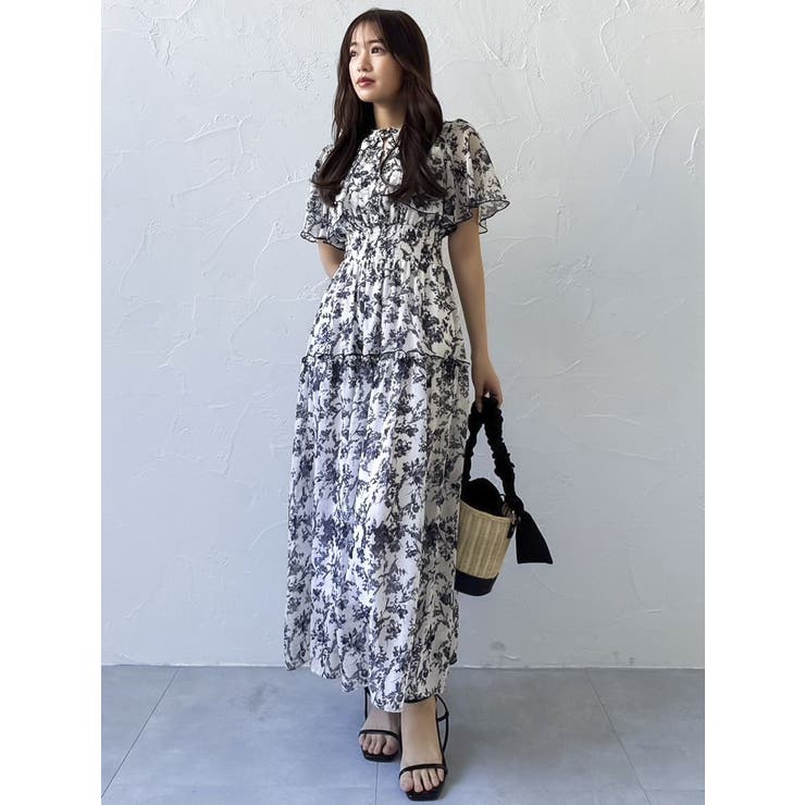 【復刻】Watercolorflowerワンピース | dazzlin | 詳細画像8 