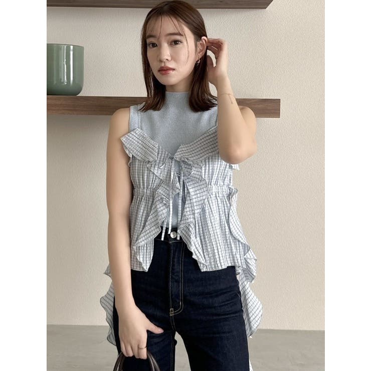 2WAYフルイドペプラムビスチェ | dazzlin | 詳細画像17 