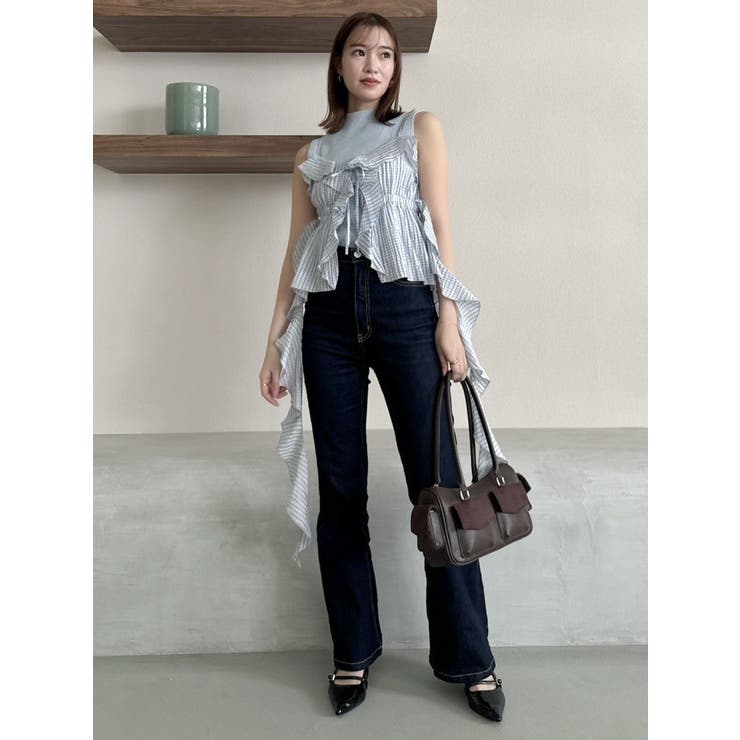 2WAYフルイドペプラムビスチェ | dazzlin | 詳細画像19 