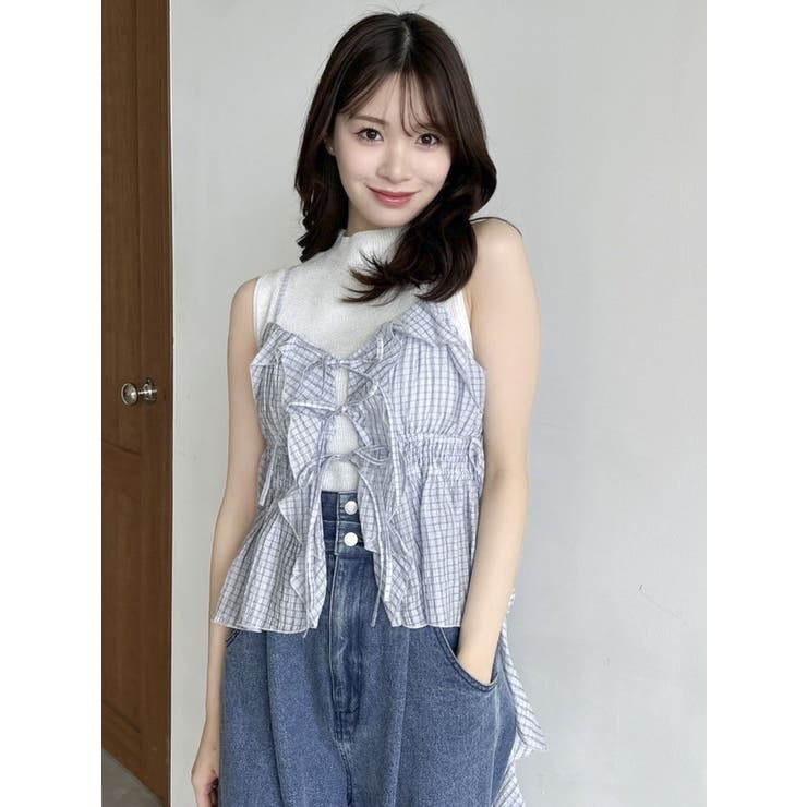 2WAYフルイドペプラムビスチェ | dazzlin | 詳細画像22 