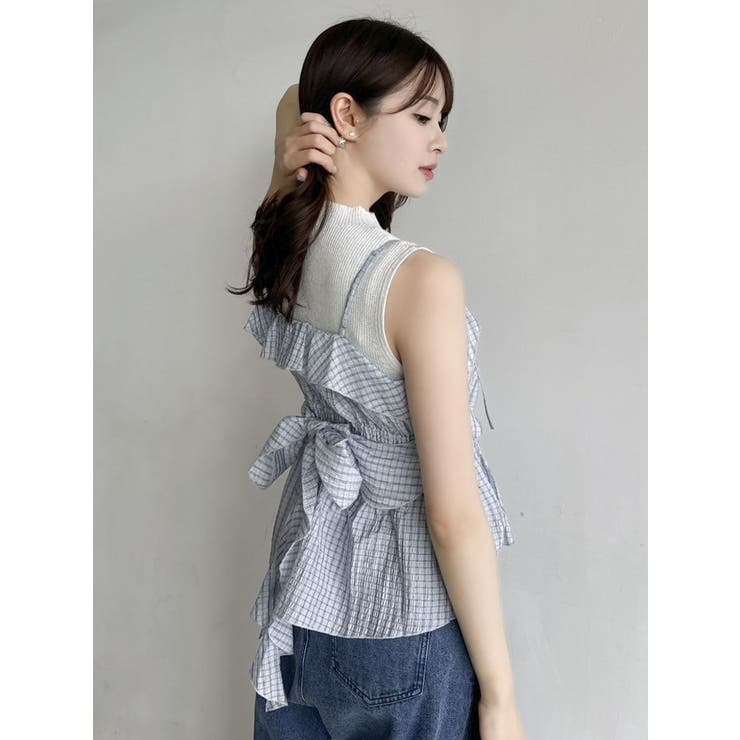 2WAYフルイドペプラムビスチェ | dazzlin | 詳細画像28 