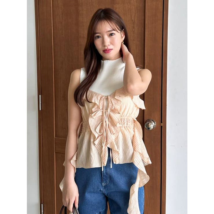 2WAYフルイドペプラムビスチェ | dazzlin | 詳細画像29 