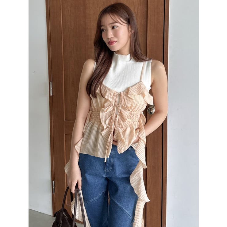 2WAYフルイドペプラムビスチェ | dazzlin | 詳細画像30 